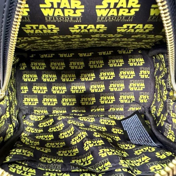 Loungefly x Star Wars Episode II Attack of the Clones Mini Backpack 10”x9”x4.5” - Picture 3 of 9